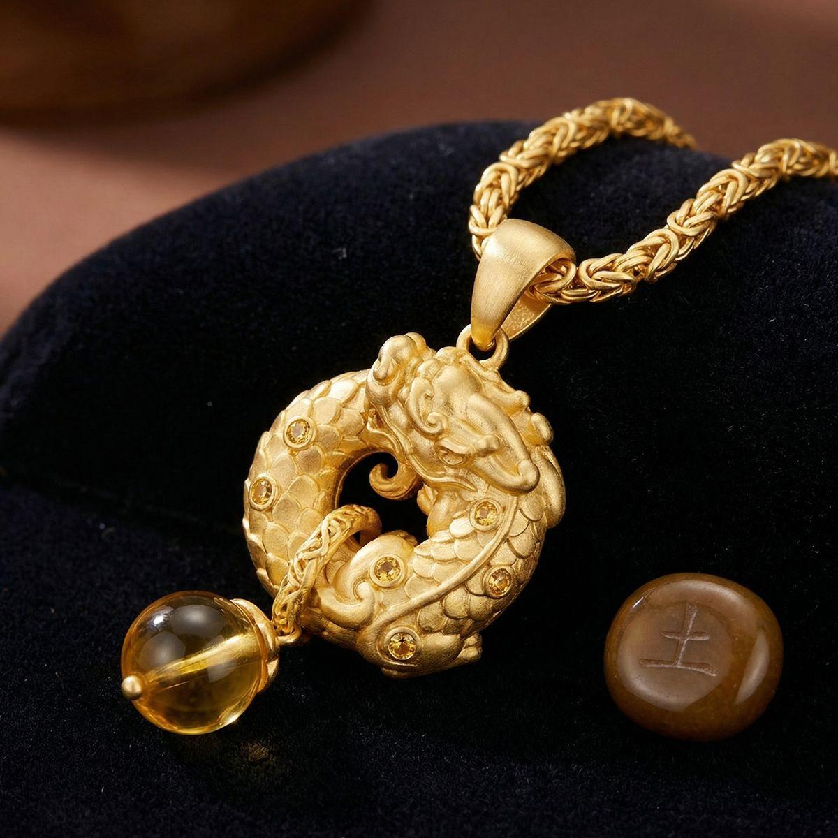 Earth - Pixiu Wealth Necklace