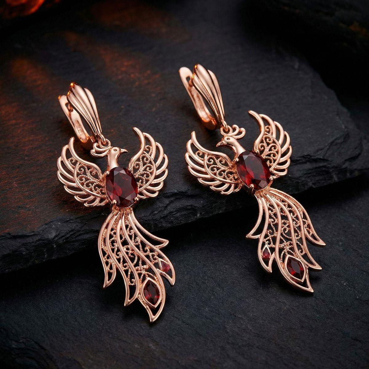 Fire - Phoenix Earrings