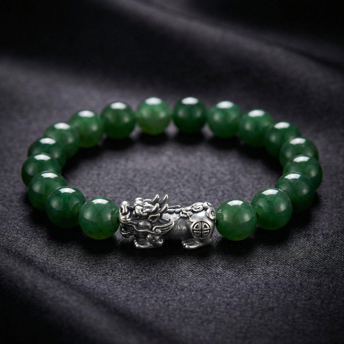 Wood - Qilin Auspicious Bracelet